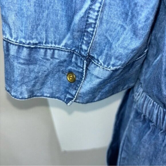 MPH Collection Denim Dress Womens M Coastal Cowgirl Western Ranch Barn Dance - Picture 4 of 11